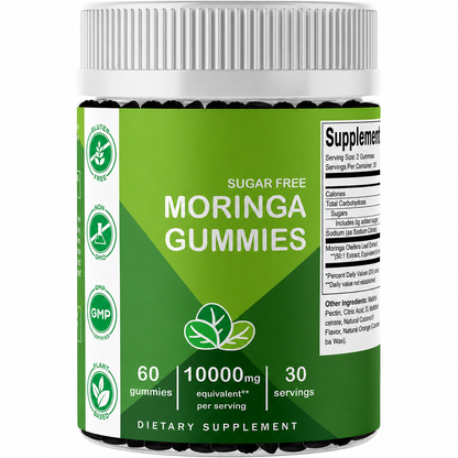 Energy & Focus Moringa Gummies (30 Servings)