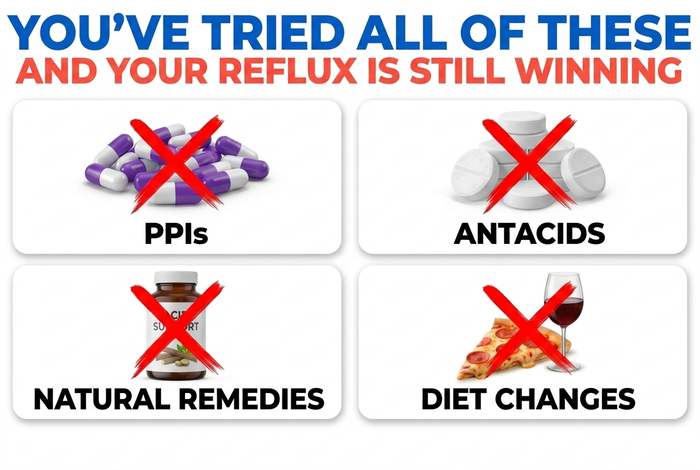 You've tried all of these and your reflux is still winning