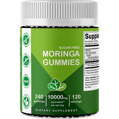Energy & Focus Moringa Gummies (120 Servings)