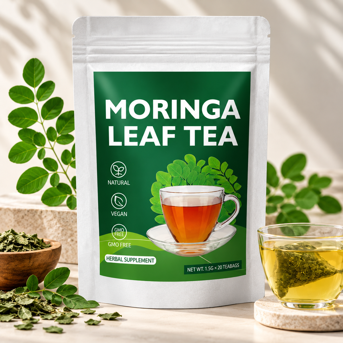 Moringa Leaf Tea (20 Servings)